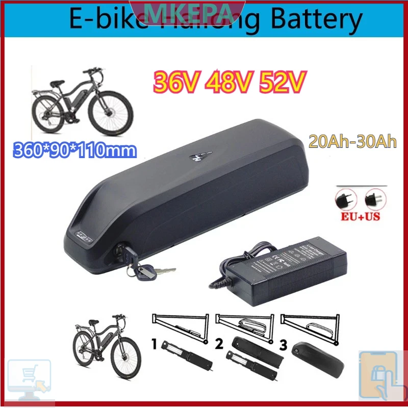 🔋 36-48-52V Per Motore Elettri - Ebike Battery 48V 20Ah Hailong recensione e prezzo