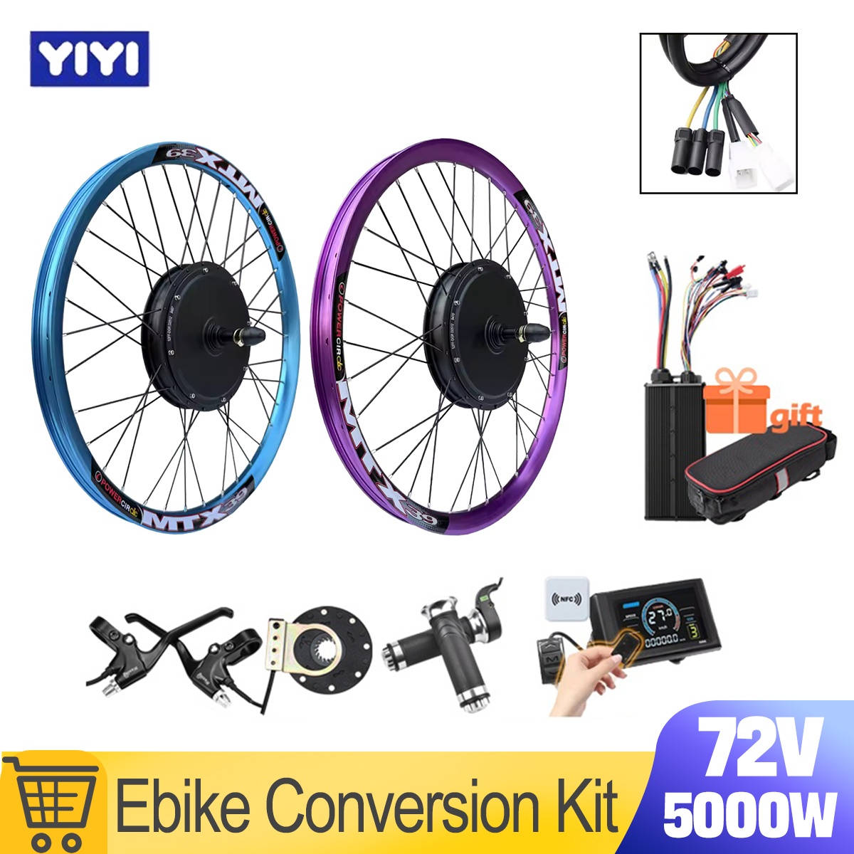 Nuovo Kit di Conversione E-Bik - 72V 5000W Hub Motor Kit recensione e prezzo